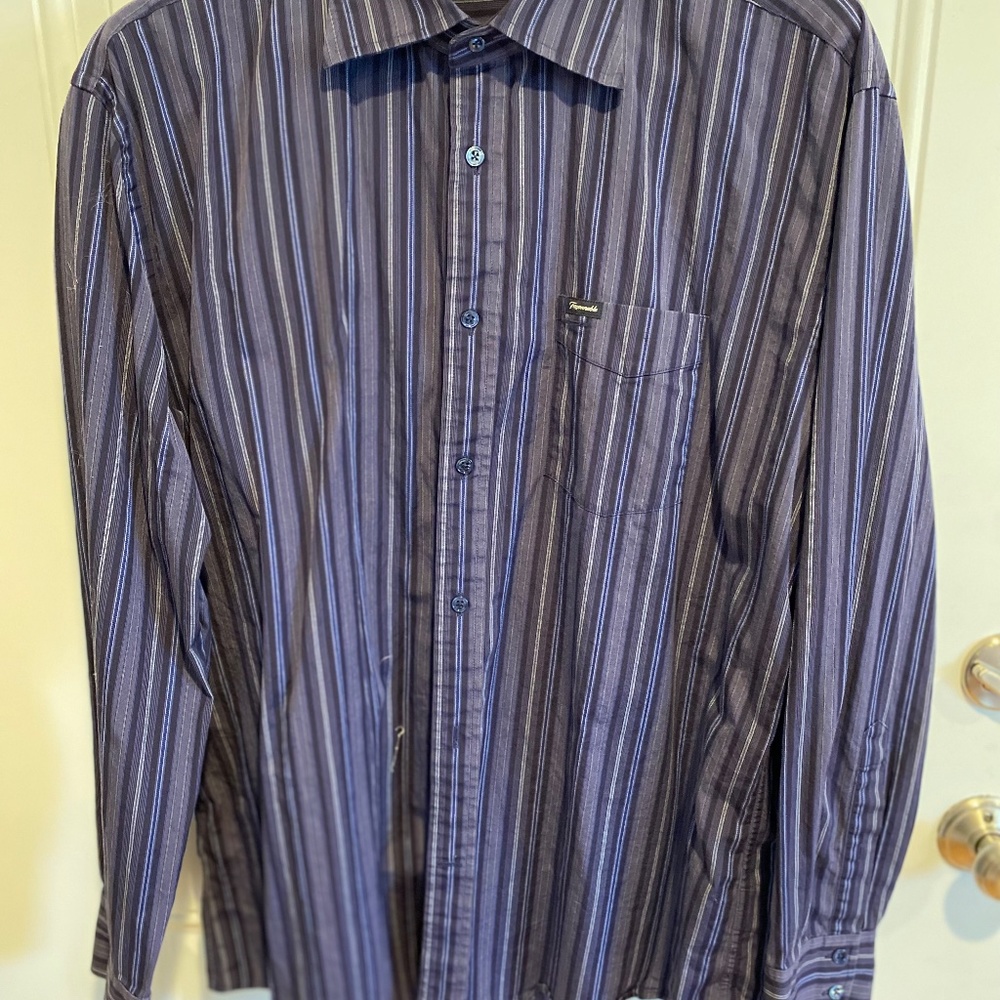 Faconnable Mens Long sleeve Blue